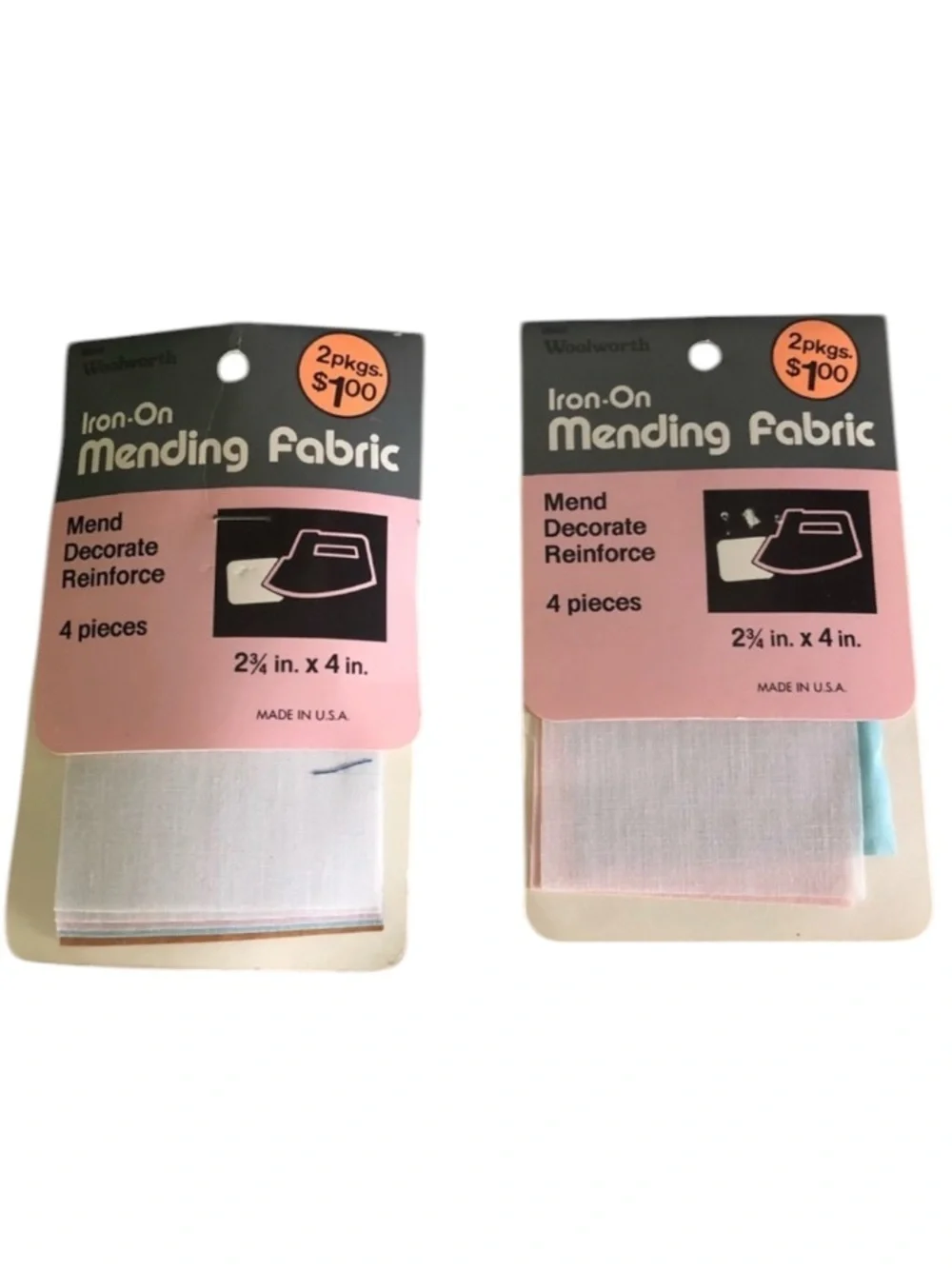 Vintage Iron-On Mending Fabric